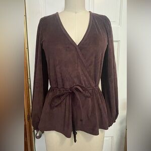 Madewell Corduroy Wrap Top